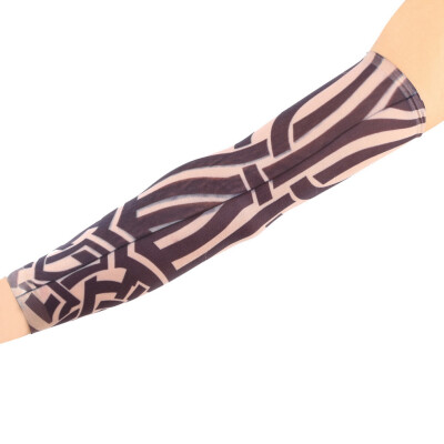 

1pc Fake Tattoo Elastic Arm Sleeve Arm Stockings Sport Skins Sun Protective