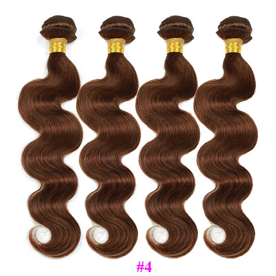 

Light Brown Dark Brown Body Wave Brazilian Virgin Hair 4 Bundles Wet And Wavy Human Hair Extensions Cheap Brazilian Hair Weaving