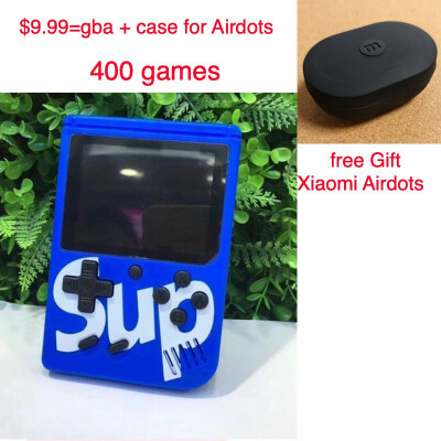 

999 Get Gameboy airdots case Retro Portable Mini Handheld Game Console 8Bit 30 Inch Color LCD Game Player Built-in 400 game