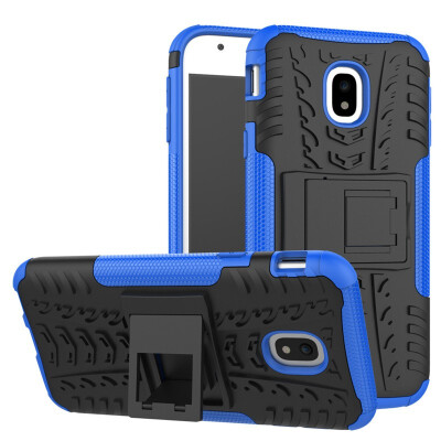 

Fivice Samsung J3 2017J320 Case TPU anti-fall tire pattern back clip bracket phone case