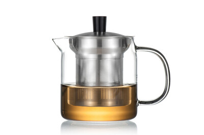 

сама стеклянный чайник w / т, из нержавеющей стали 400ml s-042 инфузор