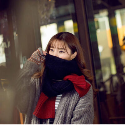 

Women Men Winter Warm Scarf Cashmere Long Wrap Shawl Plaid Knit Scarf Pashmina