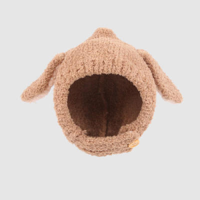 

CA Baby Toddler Kids Boy Girl Plush Rabbit Crochet Ear Beanie Warm Hat Cap