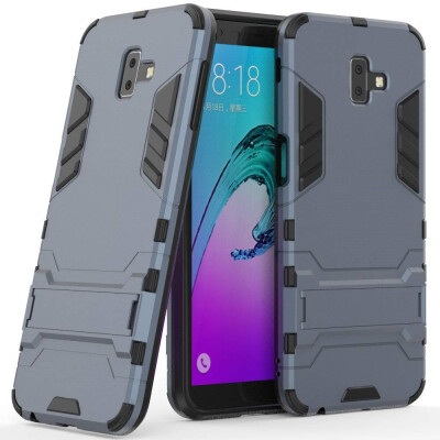 

Case for Samsung Galaxy J6 Plus J6 Prime 6 inch 2 in 1 Shockproof with Kickstand Feature Hybrid Dual Layer Protective Cover