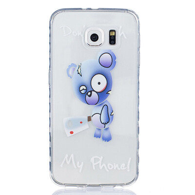 

Blue bear Pattern Soft Thin TPU Rubber Silicone Gel Case Cover for SAMSUNG GALAXY S6