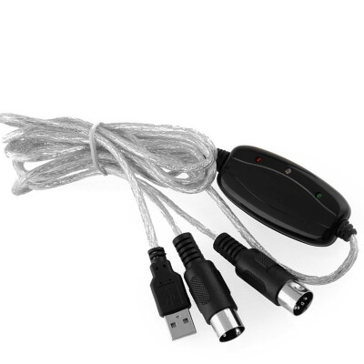 

Hot USB to MIDI Cable PC to Synthesizer Microphone Keyboard Instrument Converter Adapter for Home Music Studio 710126