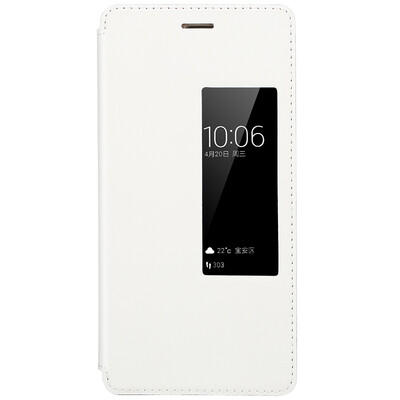 

Freeson Huawei P9 Кожаный чехол Smart Спящий кейс / Случай телефона Белый