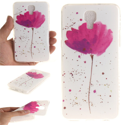 

Purple orchid Pattern Soft Thin TPU Rubber Silicone Gel Case Cover for LG X Screen