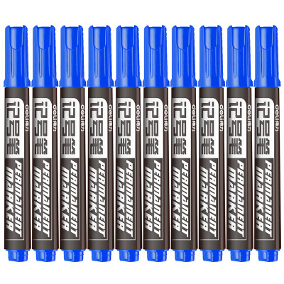 

Deli blue rough logistics oily marker pen head pen 10 box 6881