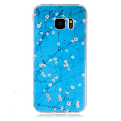 

Plum blossom Pattern Soft Thin TPU Rubber Silicone Gel Case Cover for SAMSUNG GALAXY S7