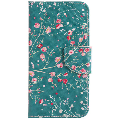 

Blue Apricot Tree Design PU Leather Flip Cover Wallet Card Holder Case for Google Pixel