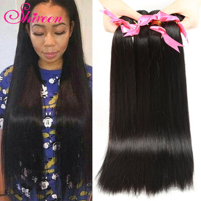 

Hot Shireen Hair Unprocessed Mink Brazilian Hair 4 Bundles Straight Hair 100% Human Virgin Brazilian Straight No Shedding