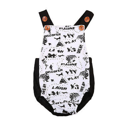 

Newborn Baby Boys Girls Painting Romper Bodysuit Jumpsuit Outfits Set Playsuit