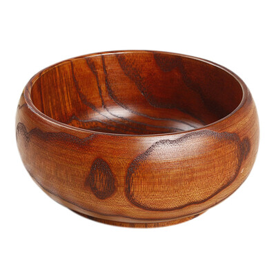

UpperX Wooden Bowls Wooden Bowl Healthy Food Container Vintage Dinner Tableware Kitchen