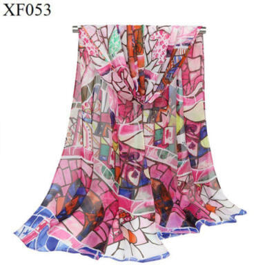 

2018Fashion scarves ladies chiffon long section scarf thin shawl Sun Beach towel