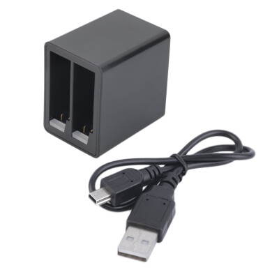 

Safe Dual 2 Port Battery Slots Power Charger with Cable For GoPro Hero 4