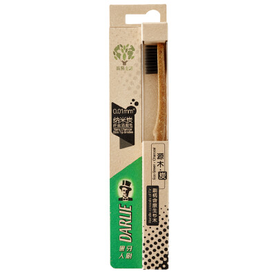 

black (DARLIE) source wood. Tea toothbrush green tea soft bristles (small brush head)