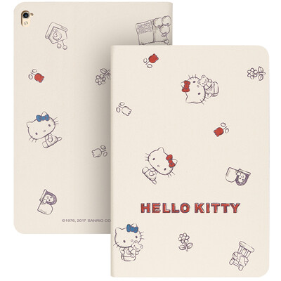 

Отличный Hello Kitty Series iPad Pro 9,7-дюймовый корпус / мультяшный чехол Интеллектуальный кожаный чехол для спальной кожи Simple Kitty