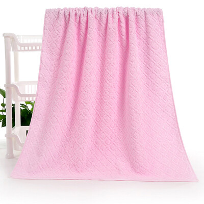 

Jingdong supermarket] gold towel home textile diamond block color bath towel C054 blue one installed