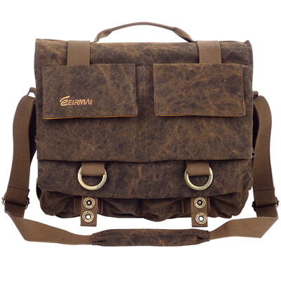 

Rimma EIRMAI EMB-SS05 L Shoulder diagonal canvas photography camera bag Coffee can put a machine two-mirror independent shock liner package