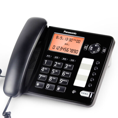 

Panasonic (Panasonic) KX-TS388CN hands-free call caller phone home office machine (black