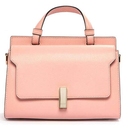 

ELLE Women &39s Poem Two - Layered Leather Shoulder Bag Messenger Bag E27S1270048GY Gray