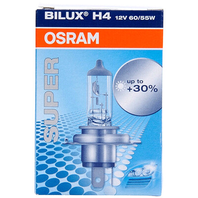 

Osram (OSRAM) H4 автомобиля лампа дальнего света фар лампы галогенная лампа света вблизи дальнего света 64193SUP 12V55W импортируемого из Германии (отдельные палочки)