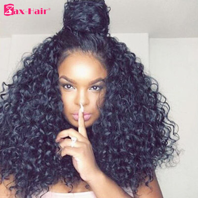 

Deep Curly Lace Front Wig 180% Density Virgin Human Hair Wigs Glueless Lace Wig For Black Women With Baby Hair In Stock Zax Hair