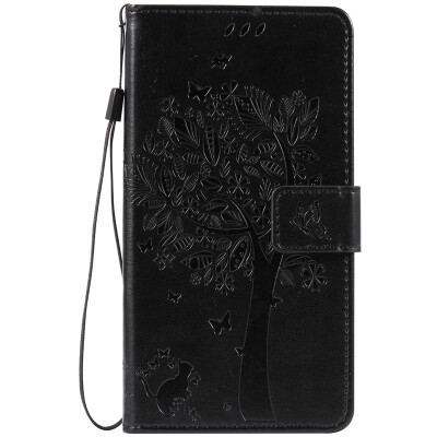 

Black Tree Design PU Leather Flip Cover Wallet Card Holder Case for Zenfone ZB551KL