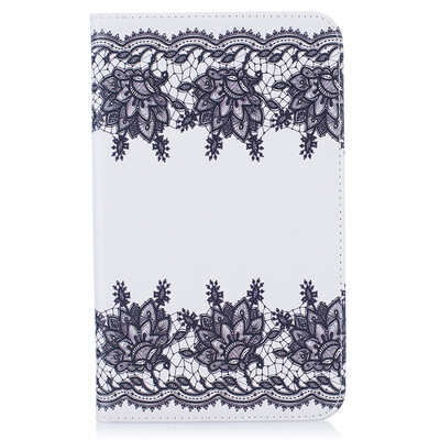 

Lace Style Embossing Classic Flip Cover with Stand Function and Credit Card Slot for SAMSUNG Galaxy Tab J 7.0 T285