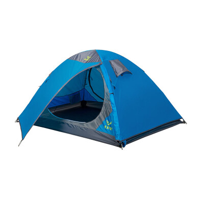 

V-CAMP) Tent Camping Tent 2 People Two-storey Rainproof Tent Outdoor Double Double Field Tent (Blue