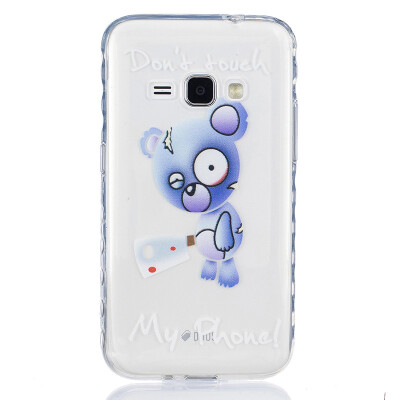 

Blue bear Pattern Soft Thin TPU Rubber Silicone Gel Case Cover for SAMSUNG Galaxy J1 2016/J120F