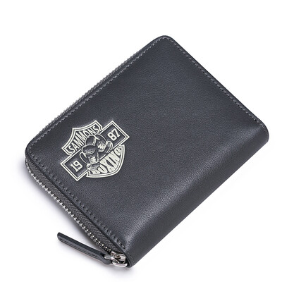 

Samson (SAMMONS) men's long wallet men's fashion embossed hand bag head cowhide wallet 350237-11 elegant gray