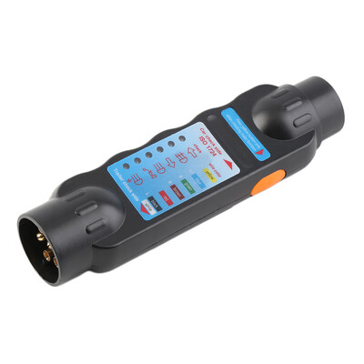 

TIROL 12V 7 Pin трейлер тестер гнездо штепсельной вилки автомобиля буксировка свет Тест схемы ЕС