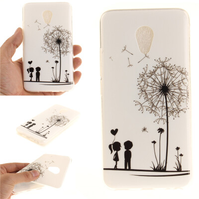 

Lovers&dandelion Pattern Soft Thin TPU Rubber Silicone Gel Case Cover for Meizu mx5