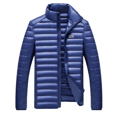 

Antarctic men 90 white duck down stand collar warm down jacket Y1611 sapphire blue 2XL