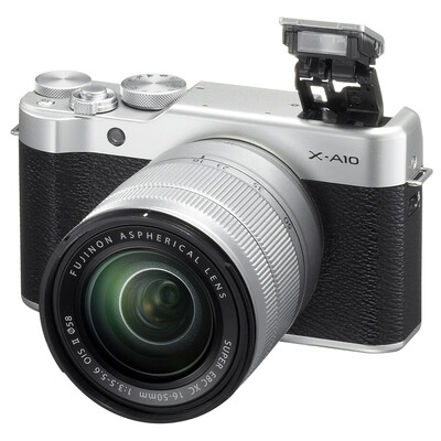 

Fuji (FUJIFILM) X-A10 (XC 16-50II) micro single electric machine XA10 silver black small light fashion retro
