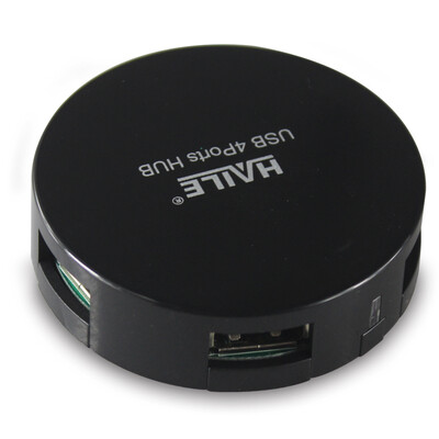 

HAILE Hailai HU-02 Mini Round 4 USB20 Desktop Computer Expansion HUB Hub Apple&other ordinary notebook general divider 80cm black