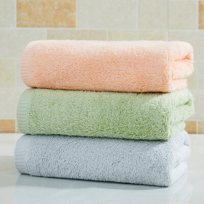 

Juno Covator towel plain thick Xinjiang long-staple cotton hotel cotton towel 3 package CRM001FT gray green orange 34 75cm