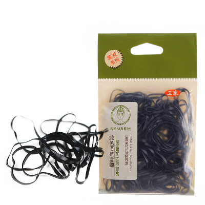 

SEMBEM Black Rubber Hair Ties Hair Band 100 count