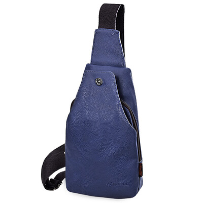 

DouguYan Men's Corsets PU Sports Casual Shoulder Messenger Bag Outdoor Multifunctional Pockets G00215 Black