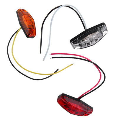 

4 х LED Light 2 Диод 1x2.5 поверхности Прицеп Маунт Клиренс боковой габарит