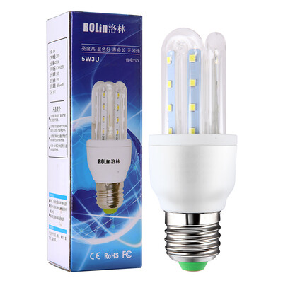 

[Jingdong supermarket] Lorraine (ROlin) LED bulb energy saving lamp U-shaped bulb 5W large screw mouth e27 white light