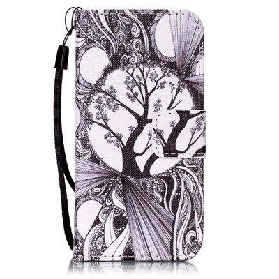 

Tree Design PU Leather Flip Cover Wallet Card Holder Case for IPHONE 5