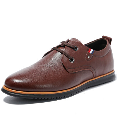 

SEPTWOLVES men's casual leather shoes with round head