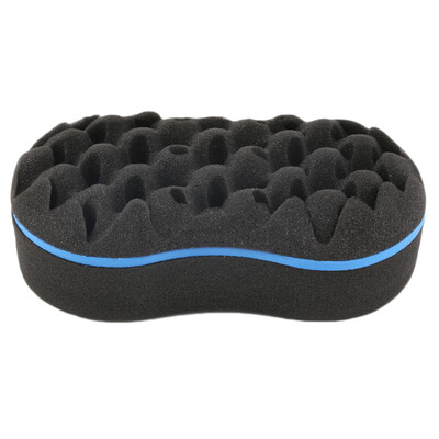 

Double Barber Hair Brush Oval Sponge Locking Twist Coil Afro Curl Wave