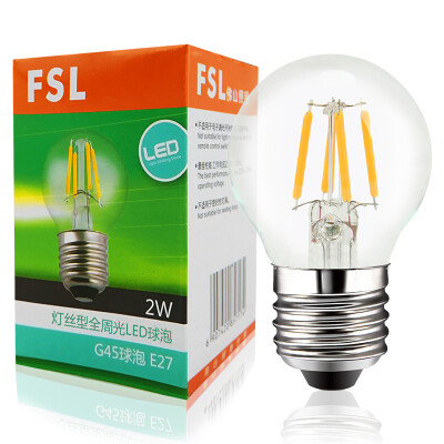 

Jingdong supermarket] Foshan lighting (FSL) LED bulb crystal lamp retro light tungsten wire bulb all week light 2W big mouth E27 yellow