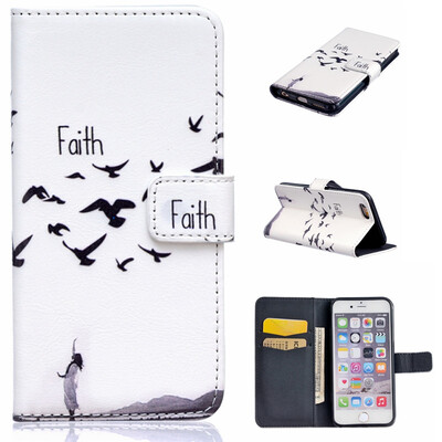 

Faith Design PU Leather Flip Cover Wallet Card Holder Case for IPHONE 6 PLUS6S PLUS