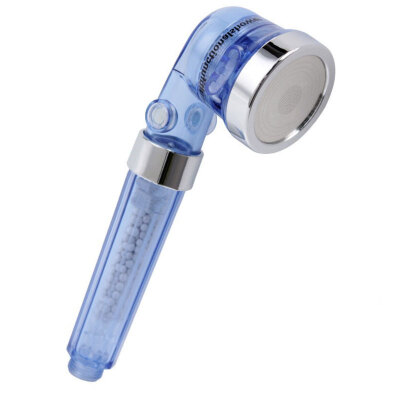 

DZ 6290 Colorful light hand shower shower set LED negative ion purification pressurized rain shower nozzle hose base