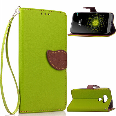 

Green Design PU Leather Flip Cover Wallet Card Holder Case for LG K5